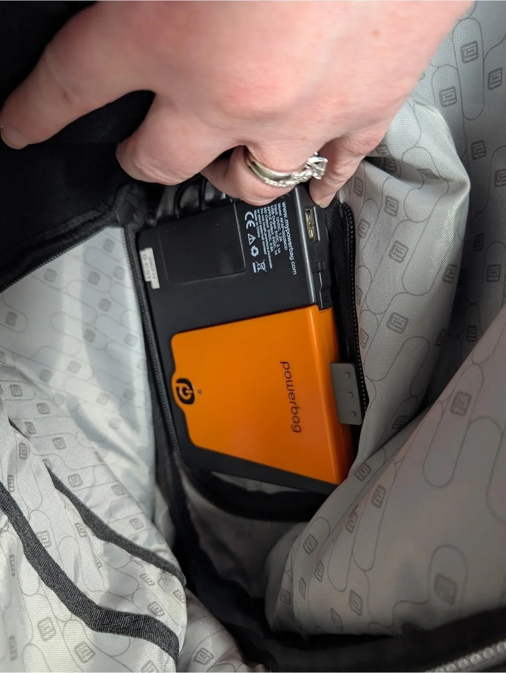 Ful Black Travel Backpack with Powerbag Charging Capabilities